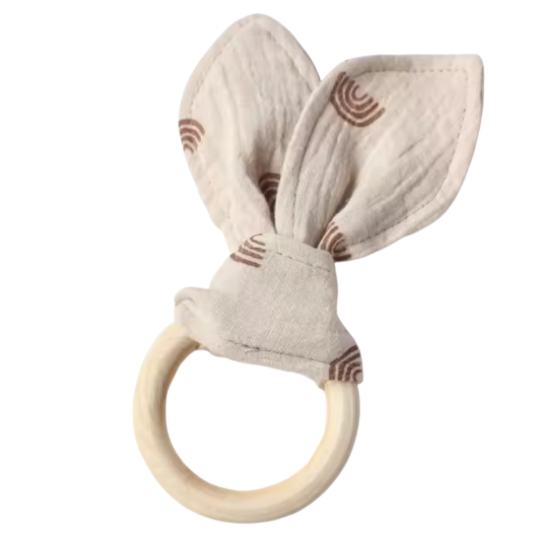 Bunny Ears Teething Ring - Little Rainbows